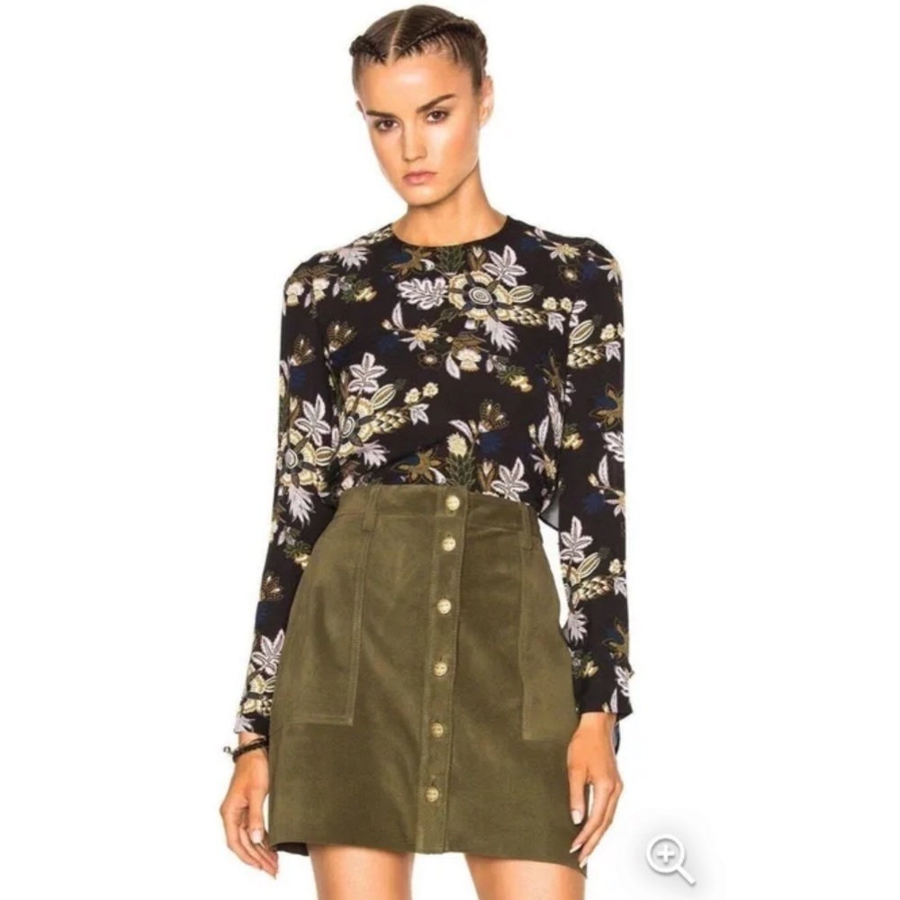 A.L.C. Cooper Floral Open Back Top